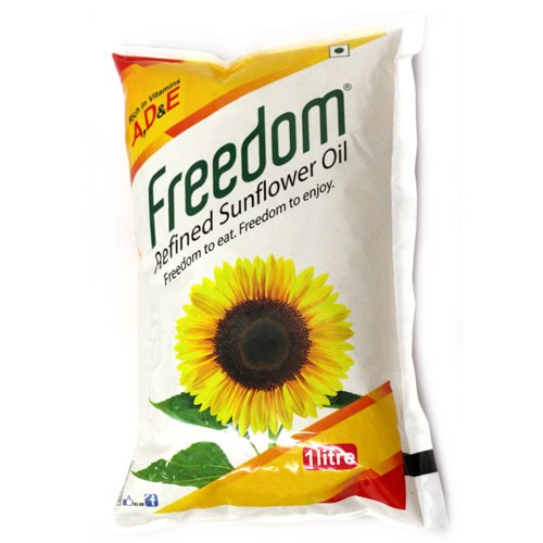 Freedom Refined Sunflower Oil 1 Ltr Pouch